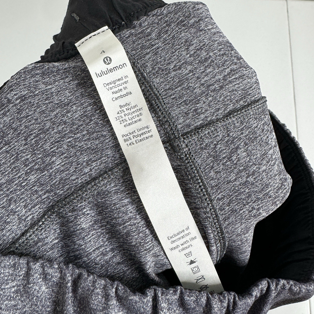 Lululemon Womens Sweat Pants 4 Heathered Gray On the Fly 7/8 Jogger Lounge Gym - Picture 13 of 15
